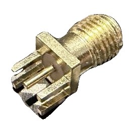 RP-SMA Male Stecker — PCB-Montage